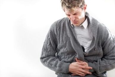 lower abdominal pain in a man with prostatitis