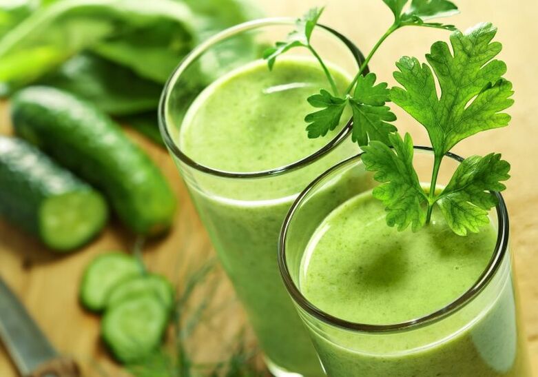 Cucumber juice with parsley cures prostatitis